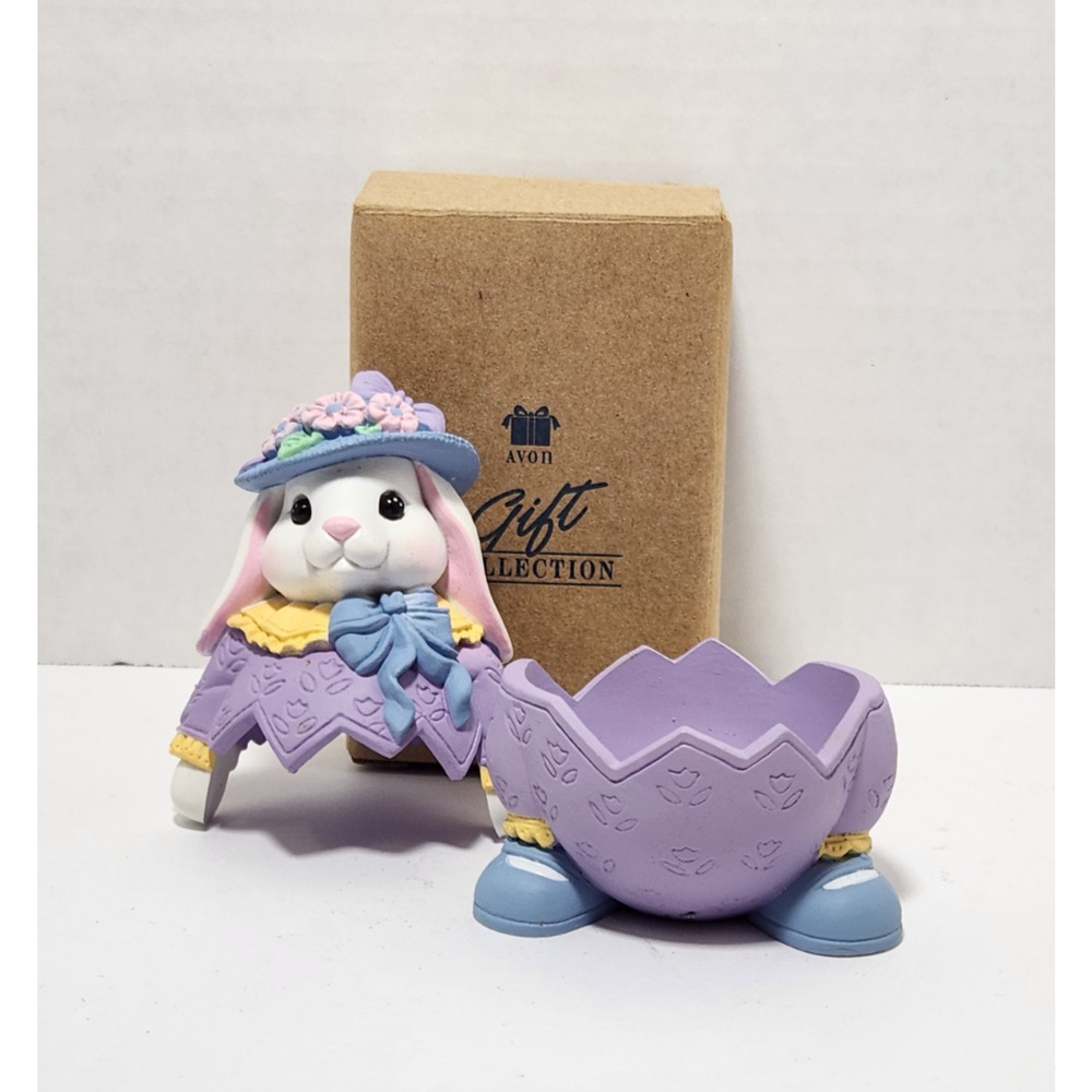3 New Vintage 1997 Avon Egg Pals Easter Egg Holder Original Boxs Lamb Duck Bunny - Picture 10 of 12
